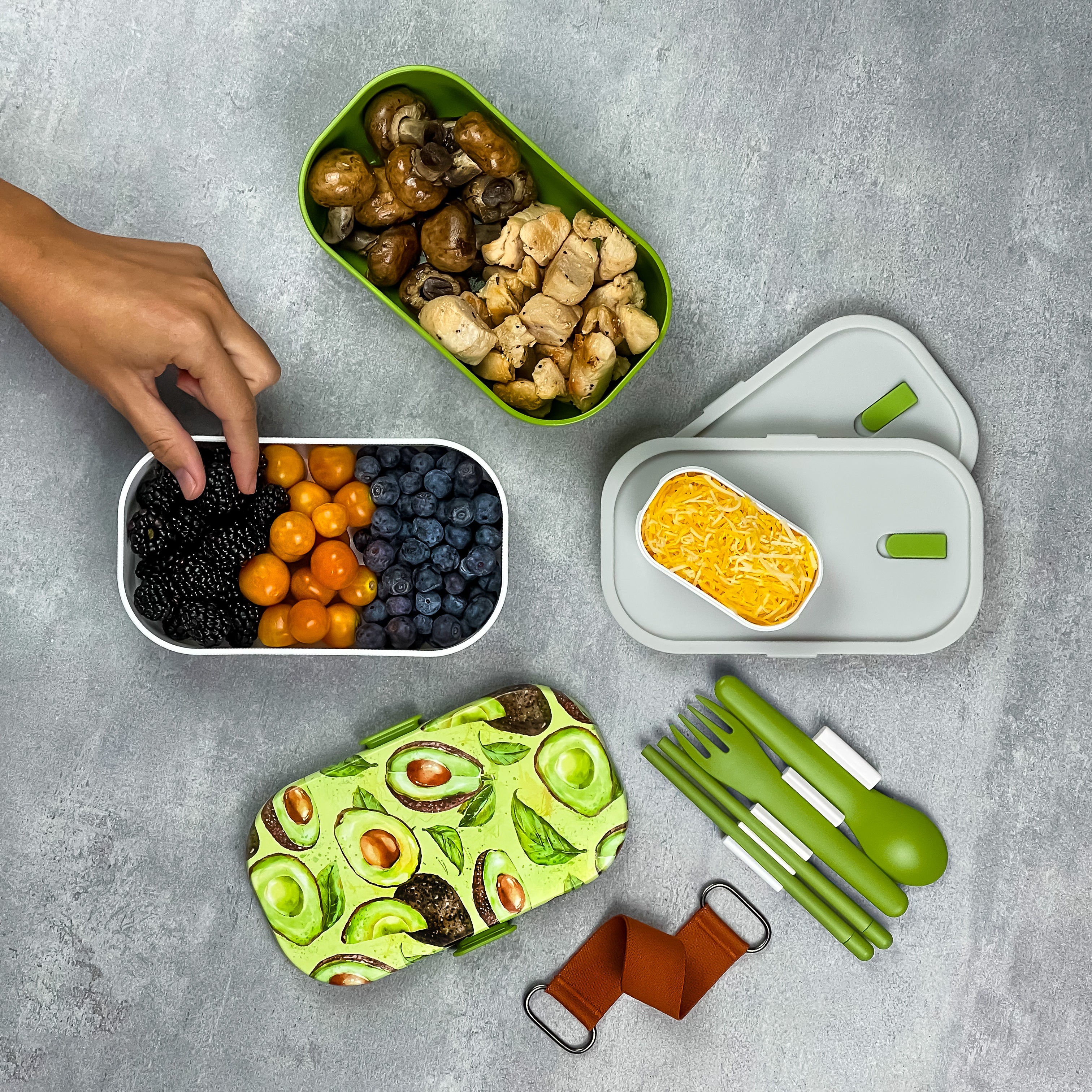 jansport avocado lunch box Premium Leakproof Bento Lunch Box Avocado Green Bento Box for Adults